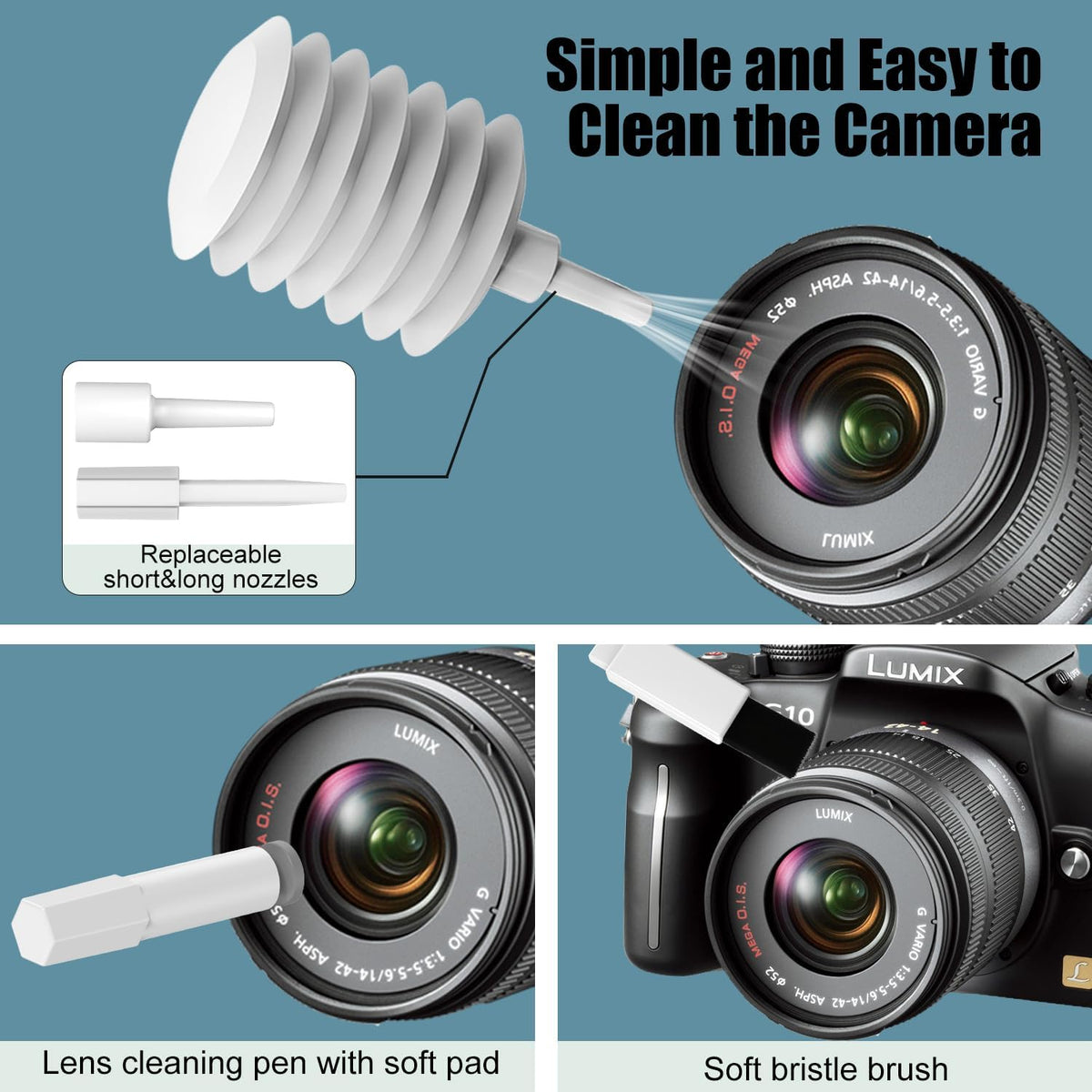 20-piece Cleaning Kit for Keyboards, Earbuds, and Devices with Precision Brushes and Spray Bottle | Sansoti