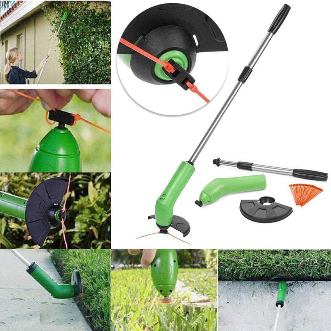 Draadloze Mini-Grastrimmer Telescopisch met Kabelbinders – Compact Precisie-Snijgereedschap voor Tuinranden | Sansoti