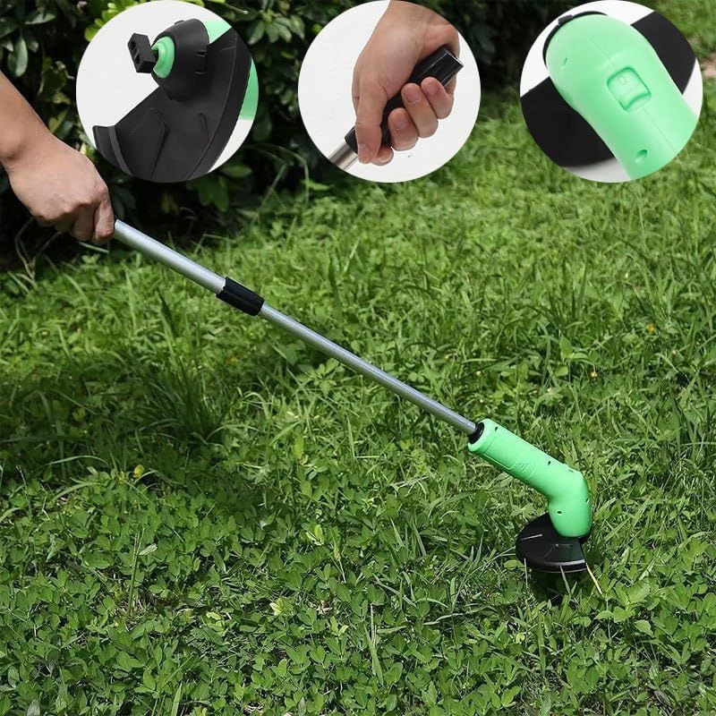 Draadloze Mini-Grastrimmer Telescopisch met Kabelbinders – Compact Precisie-Snijgereedschap voor Tuinranden | Sansoti