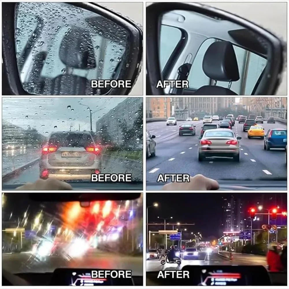 Car Window Cleaner for Grease-Free Clear View – Sponge with Hydrophobic Coating | Sansoti