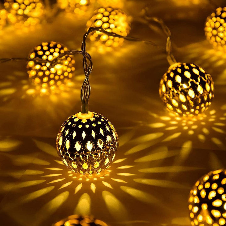 Oriental Solar String Lights 12 Metres 100 LED Outdoor Lighting Waterproof Garden Ambience Party Lights | Sansoti