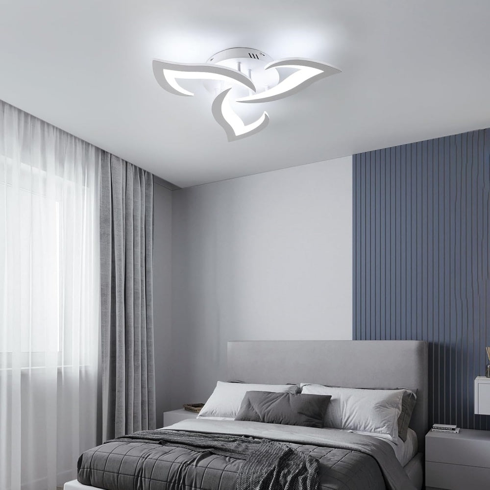 Lovela Flower Deckenleuchte LED 3200 Lumen Schwarz Wohnzimmer Schlafzimmer Design Deckenleuchte modern | Restfield
