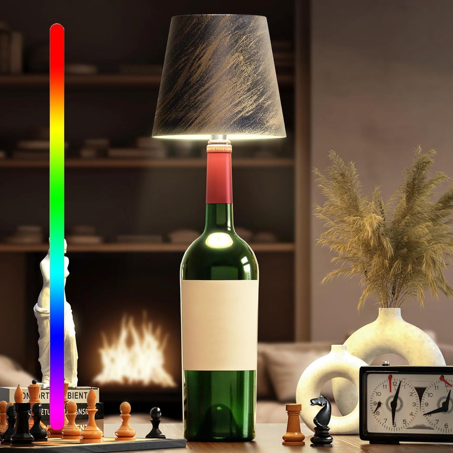Draadloze Tafellamp met Touch Bediening Dimbaar USB Oplaadbaar Sfeerverlichting Nachtlampje voor Binnen en Buiten | Sansoti