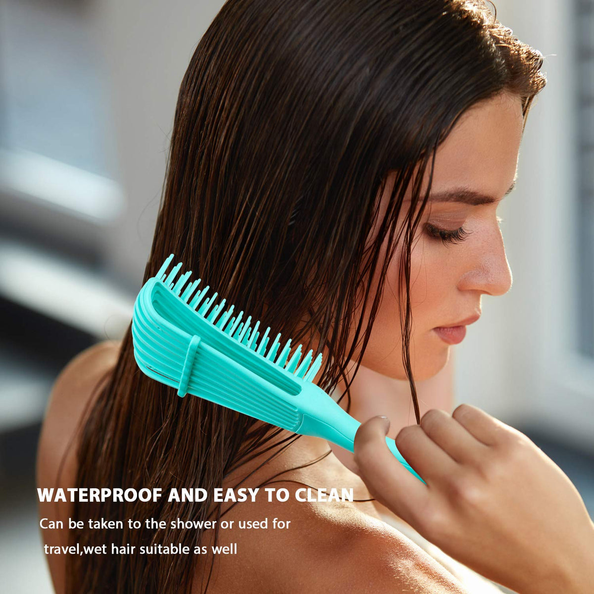 Entwirrbürsten-Set für lockige Texturen, Haartyp 3a-4c, Afro-Locken, Massage, verstellbar, 2 Stück, Detangler | Sansoti