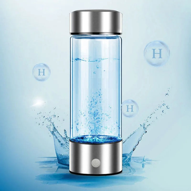Waterstof Waterfles Draagbaar USB Oplaadbaar 420ml RVS | Sansoti