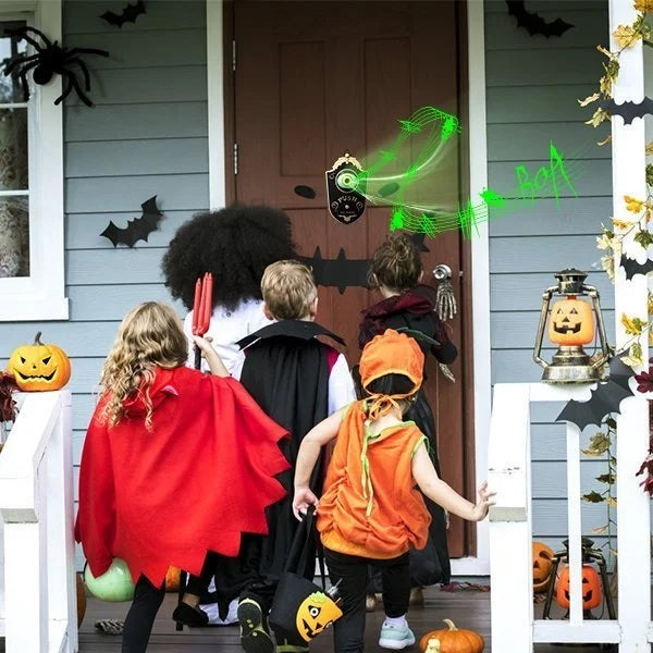 Interactieve Deurversiering met Bewegend Oog en Geluid voor Halloween Feestdecoratie en Griezelige Sfeer | Sansoti