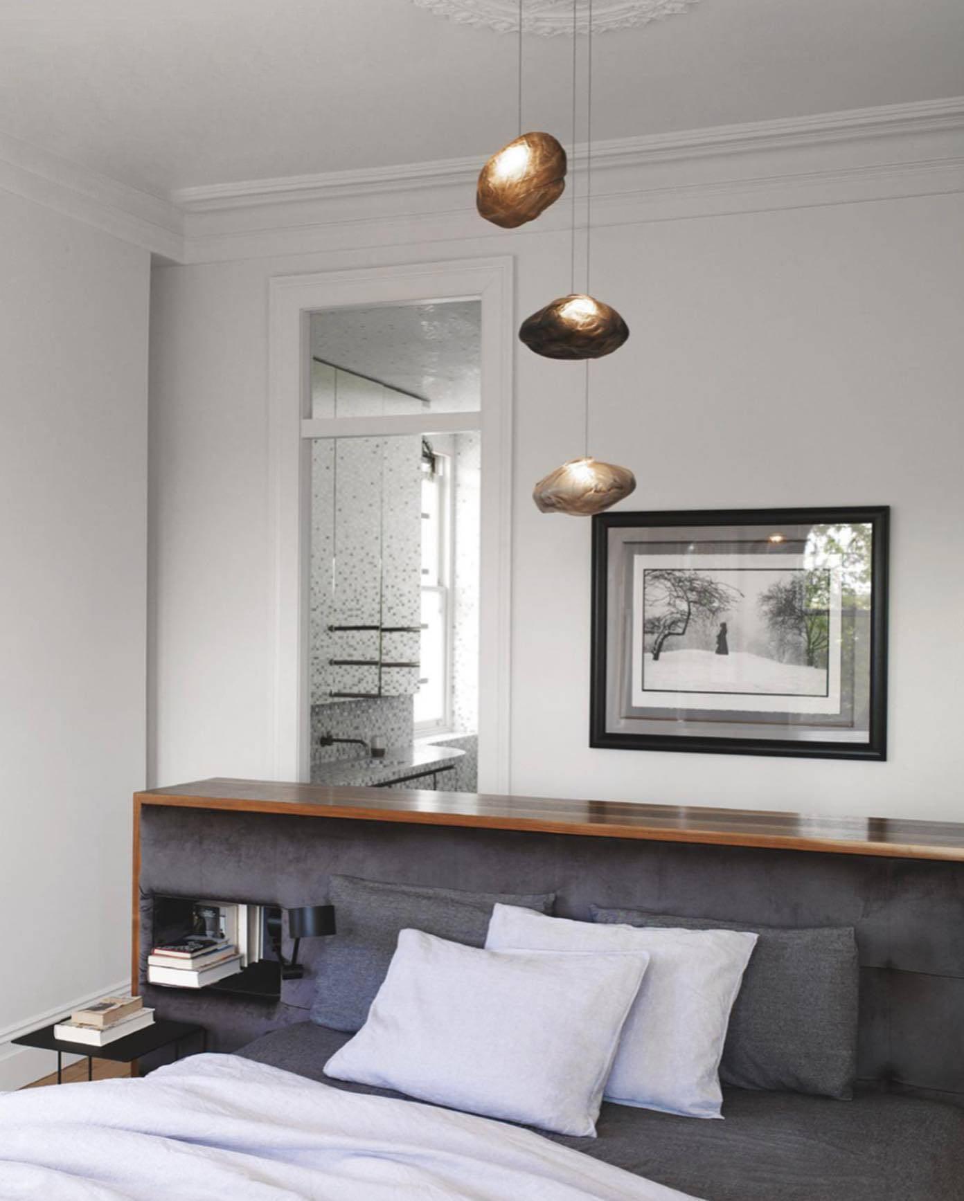 Glazen Hanglamp met Organische Textuur Transparant Rookgrijs Amber | Sansoti