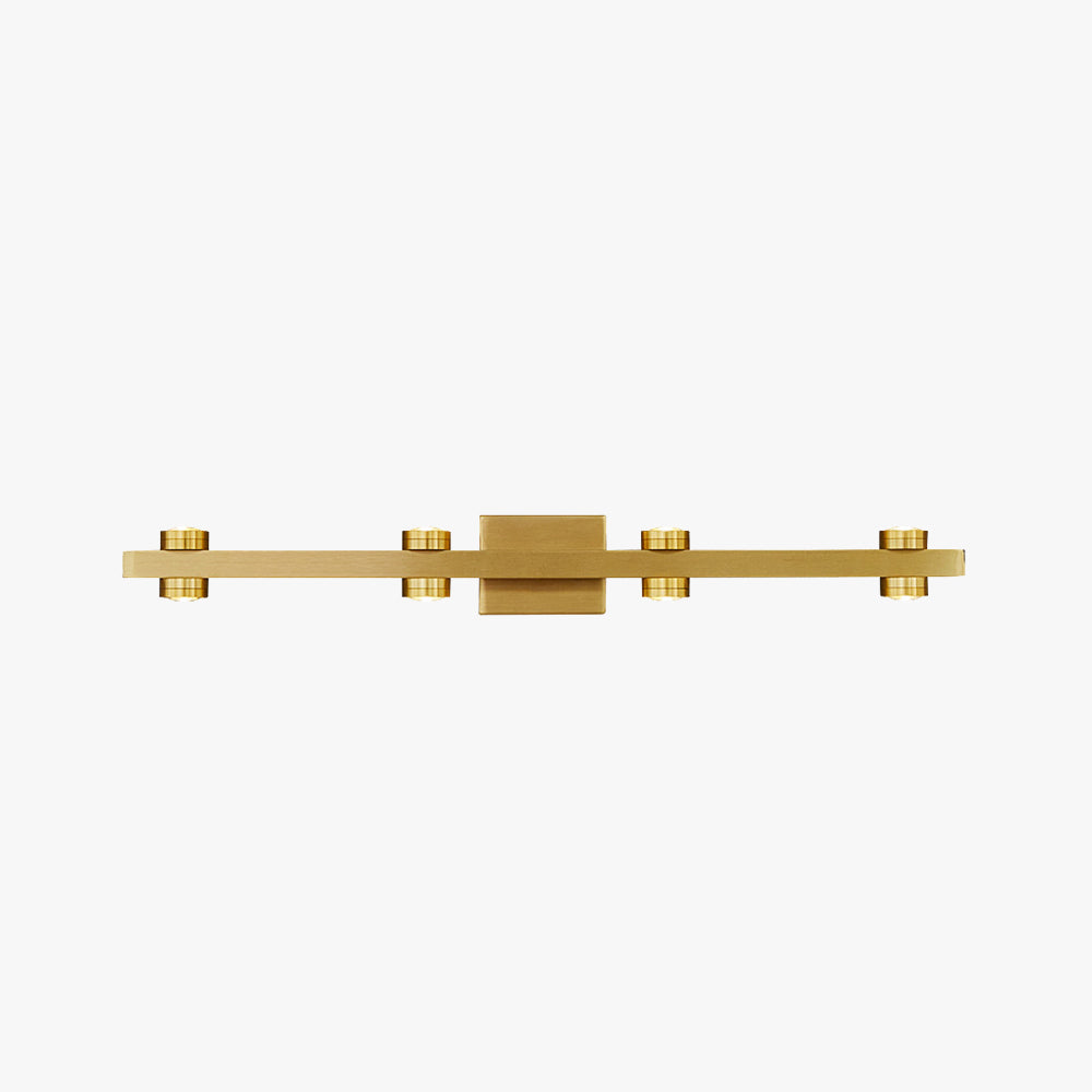 Linear LED Wall Light Metal Warm White Light Bathroom Bedroom Mirror Modern Interior Wall Lighting | Sansoti