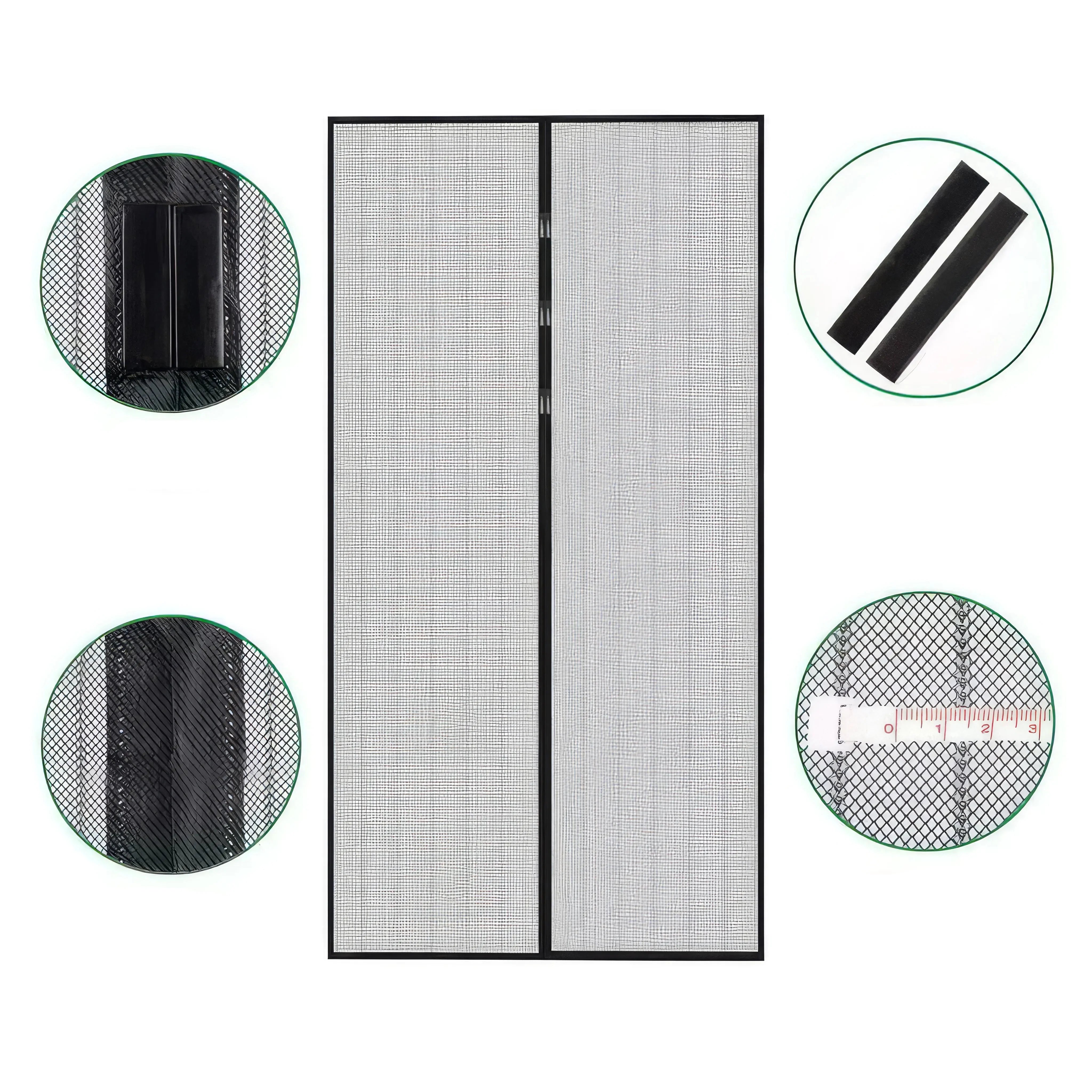 Magnetisch Vliegengordijn met Automatische Sluiting voor Deur 90x210 cm of 100x210 cm | Sansoti