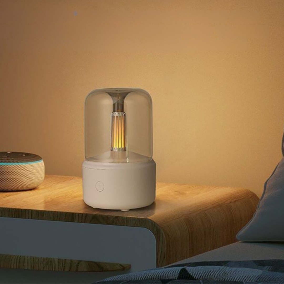 Luchtbevochtiger Ultrasoon Compact 120ml Met LED Verlichting Aroma Diffuser | Sansoti