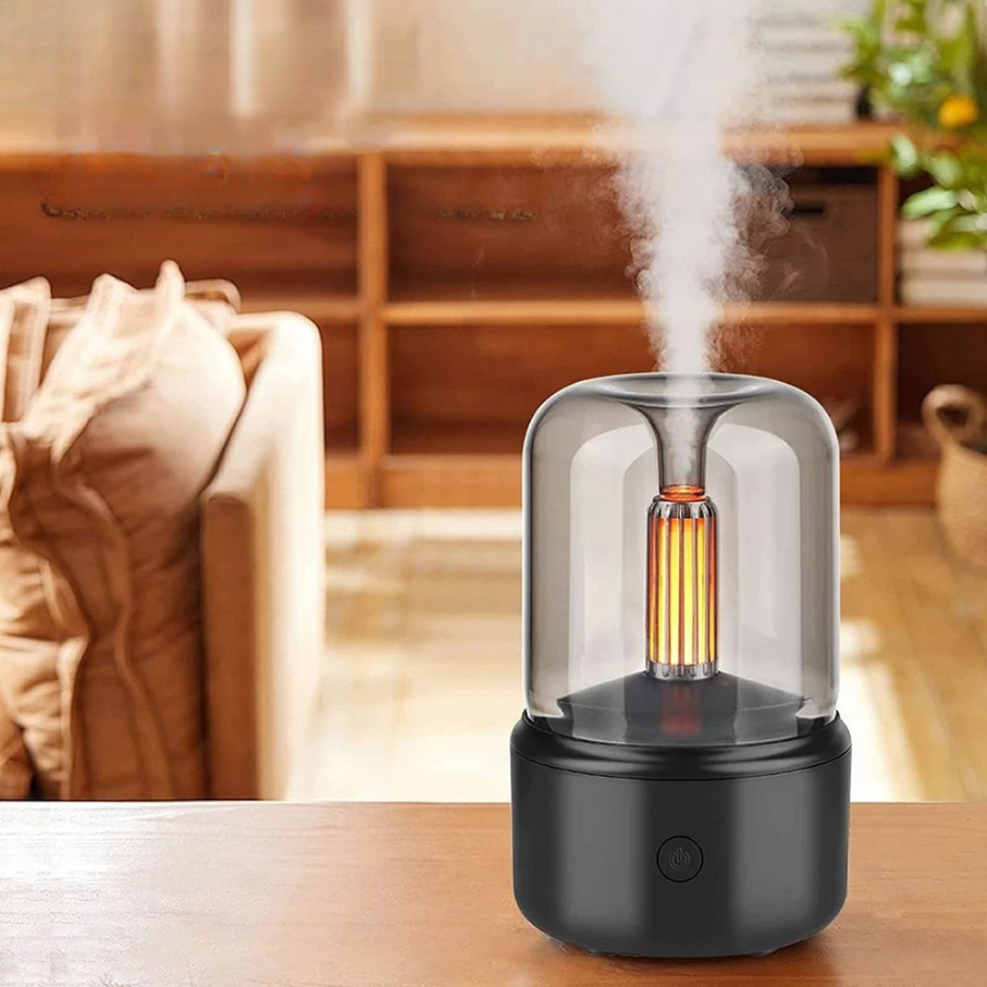 Luchtbevochtiger Ultrasoon Compact 120ml Met LED Verlichting Aroma Diffuser | Sansoti
