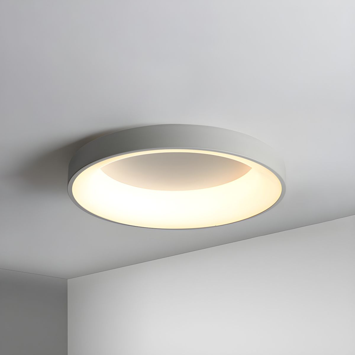 LED Deckenleuchte Rund Acryl Eisen Niedrige Räume Flur Schlafzimmer Wohnzimmer Moderne Aufbauleuchte Minimalistische Deckenbeleuchtung | Restfield