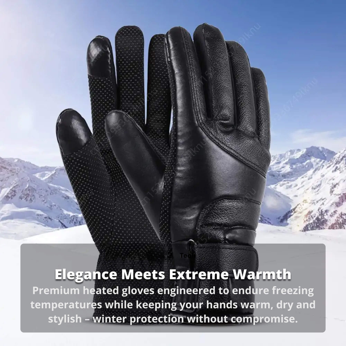 Verwarmde Handschoenen voor Dames — Thermische Waterafstotende Winterhandschoenen met Touchscreen — Oplaadbaar USB Design | Sansoti