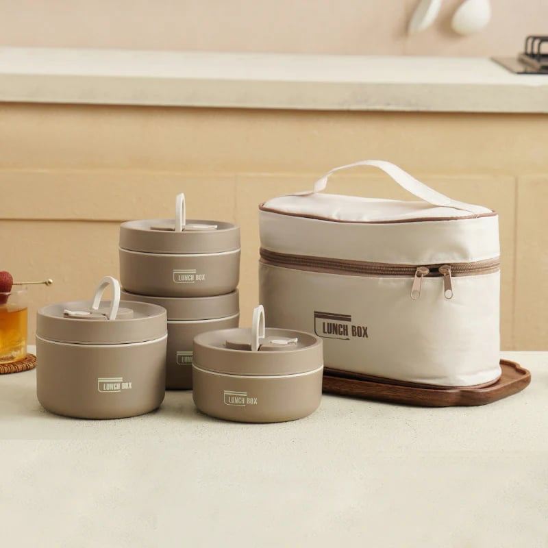 Geïsoleerde Lunchbox met Vacuümtechnologie – Houdt Eten Tot 4 Uur Warm – Lekvrij RVS Ontwerp – Ideaal voor School en Werk | Sansoti