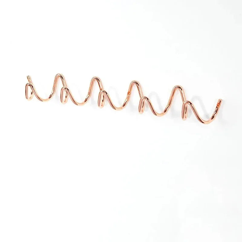 Wandkapstok Metaal Design Golvend 3 Of 5 Haken Modern | Sansoti
