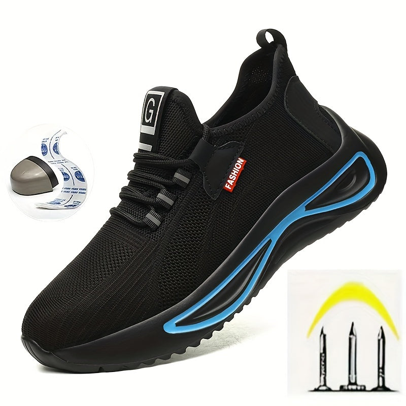 Werkschoenen voor Heren – Lichtgewicht met Stalen Neus en Antislip Zool | Sansoti