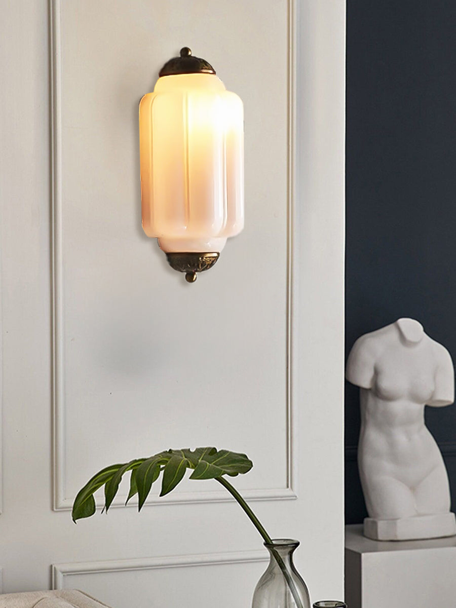 Wandlamp Melkglas voor Slaapkamer Gang Scandinavische Stijl | Sansoti