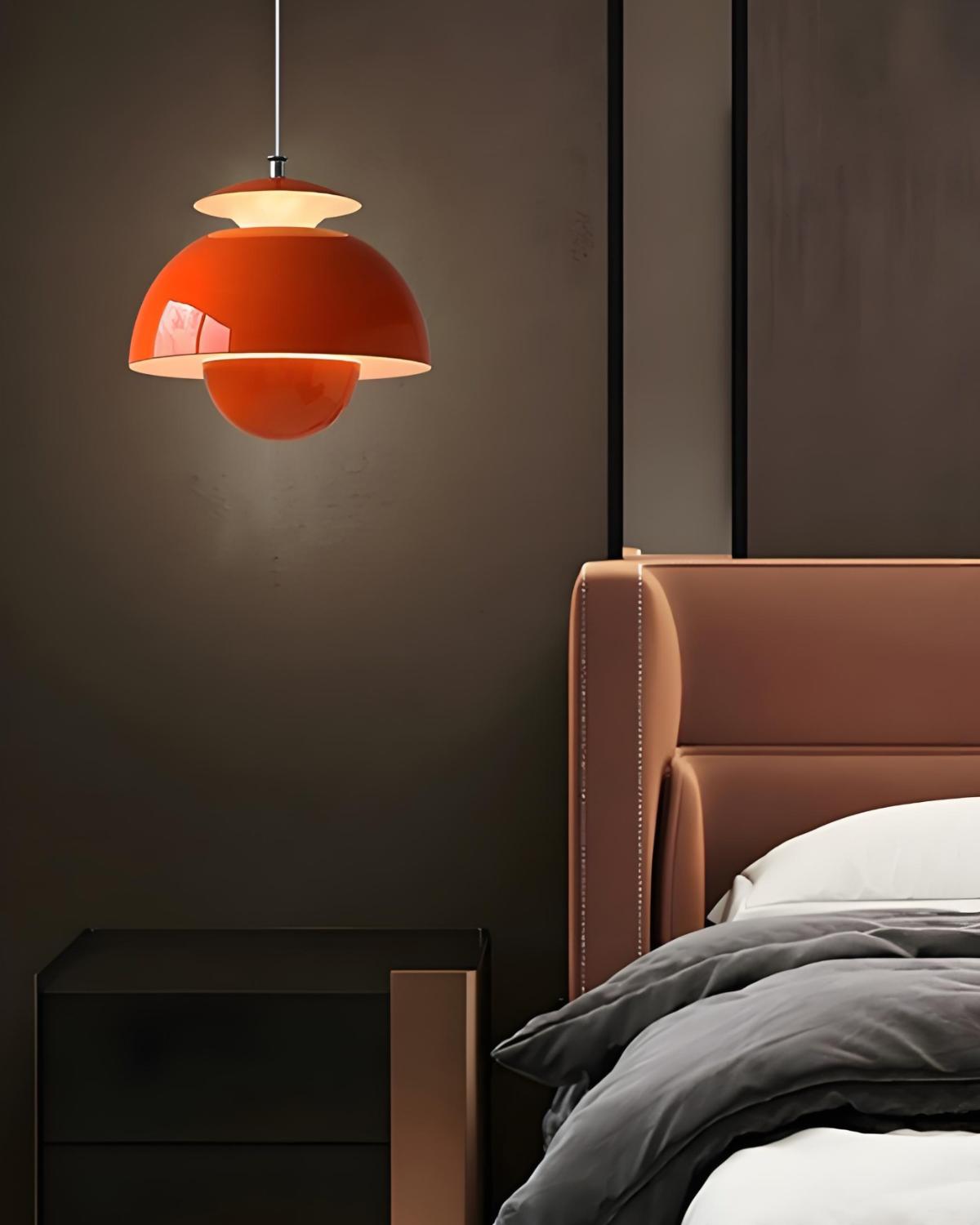 Minimalistische Hanglamp Wit Rond Design Scandinavisch Interieur Eetkamer Slaapkamer Woonkamer Sfeerverlichting | Sansoti