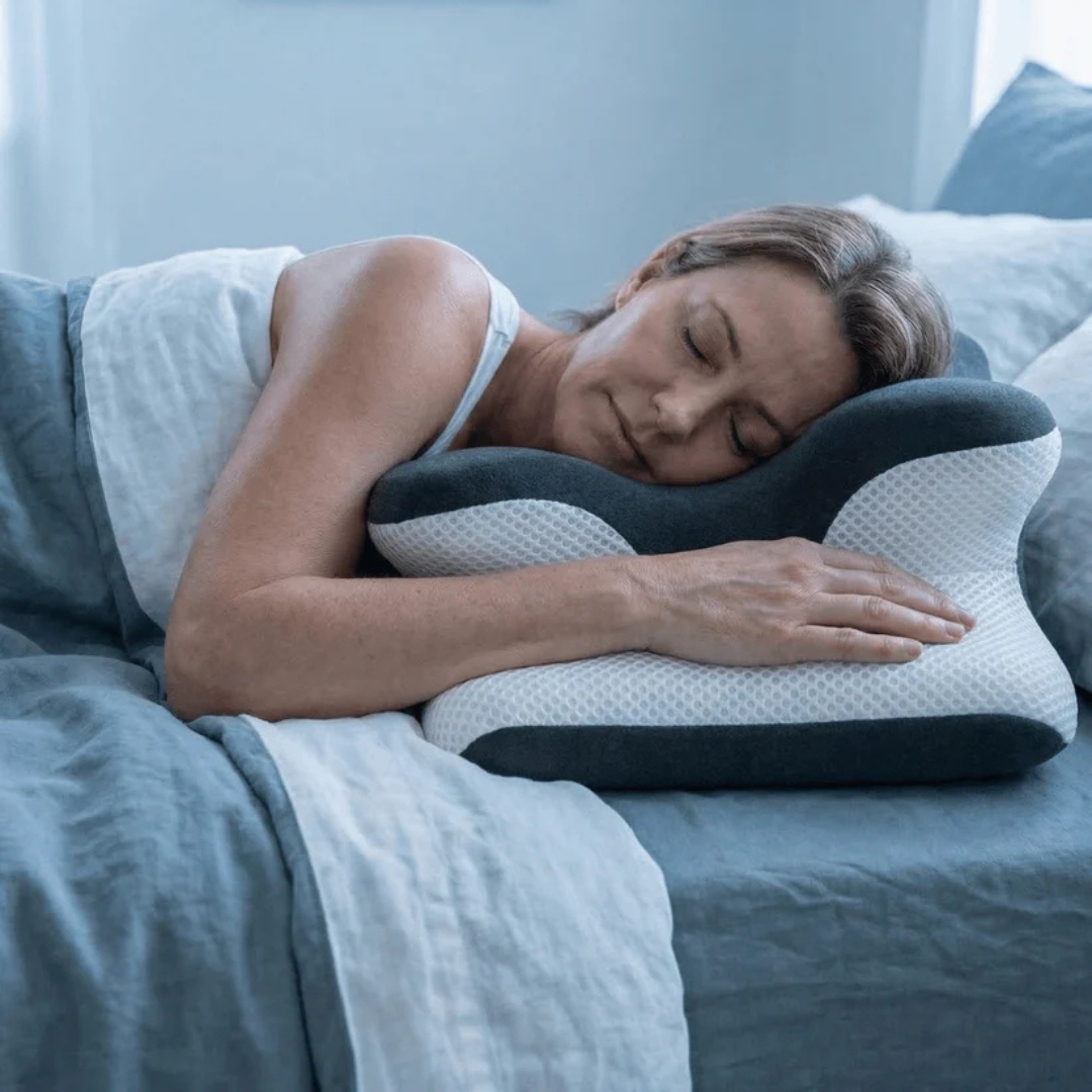 Oreiller cervical réglable en mousse à mémoire de forme, soutien ergonomique du cou, oreiller pour dormir sur le dos, le côté ou le ventre, housse lavable, confort | Sansoti