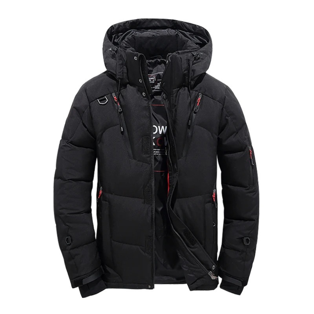 Gesteppte Winterjacke mit abnehmbarer Kapuze, winddicht, dick gefüttert, für Herren und Damen, warm, lässig, lange Ärmel | Sansoti