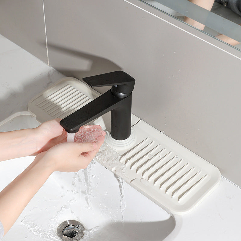 Tapis de Robinet Silicone Évacuation Anti-Dérapant Protection Évier Cuisine Salle de Bain | Restfield