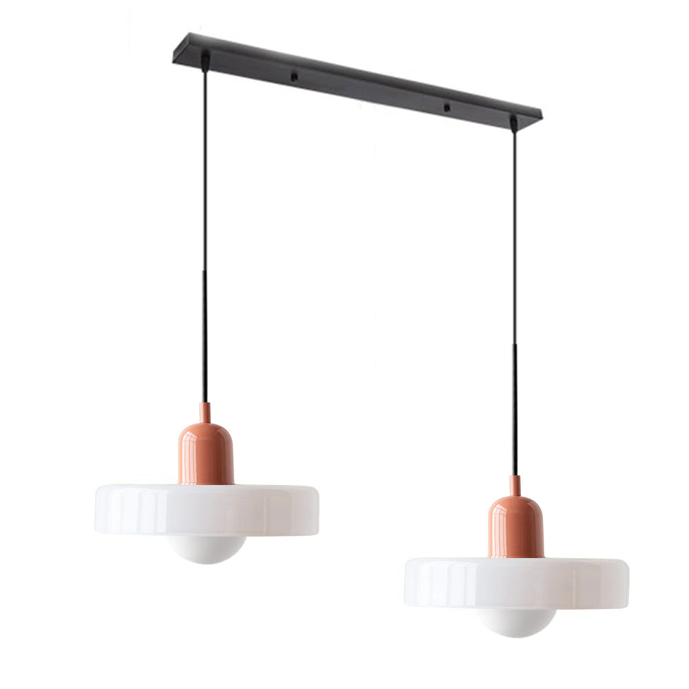 Luccon Doppelte Hängeleuchte Glas G9 35 cm Modern Esstisch Wohnzimmer Design Beleuchtung | Restfield