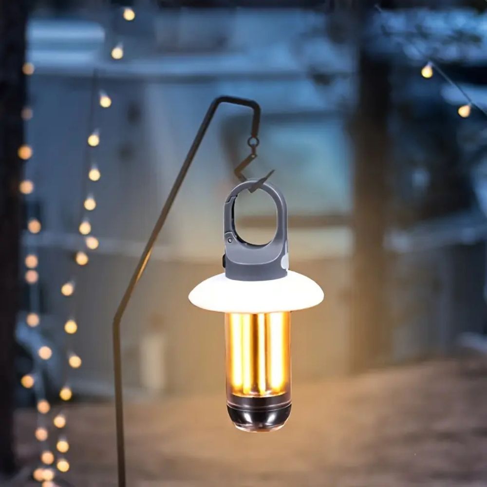 Oplaadbare Tentlamp met 8 LED-Filamenten en 5 Lichtmodi voor Kamperen Wandelen en Outdoor Avonturen Sfeer | Sansoti