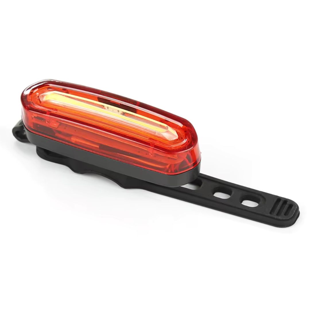 Compacte USB Fietsachterlicht met 200 Lumen & Stroboscoop – Veiligheidslicht voor Nachtritten, 4 Lichtmodi, Waterdicht IPX5 | Sansoti