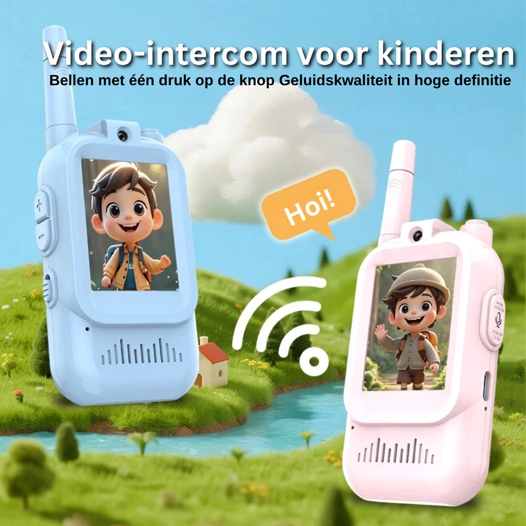 Interactive Communication Set with Video and Voice for Children, Indoor and Outdoor Toy Walkie-Talkie | Sansoti