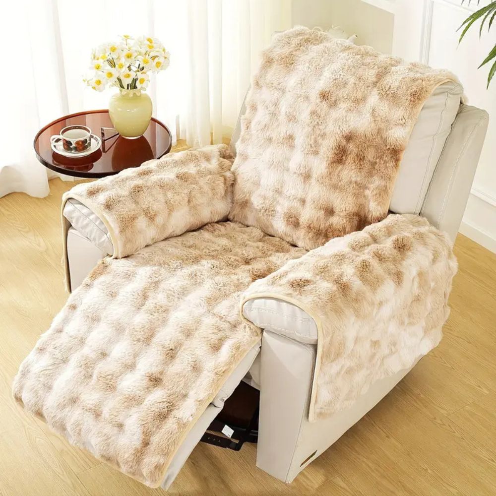 Fluwelen Relax Fauteuil Hoes met Antislip | Luxe Textuur & Perfecte Pasvorm voor Bescherming | Sansoti
