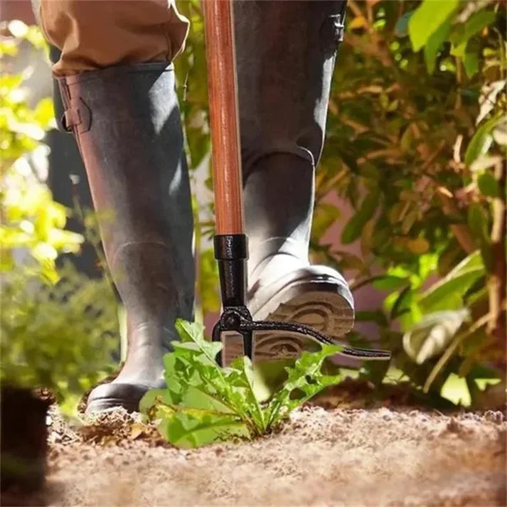 Onkruidverwijderaar met Wortelextractor voor Effectieve Tuinonderhoud | Handmatig Tuingereedschap | Sansoti