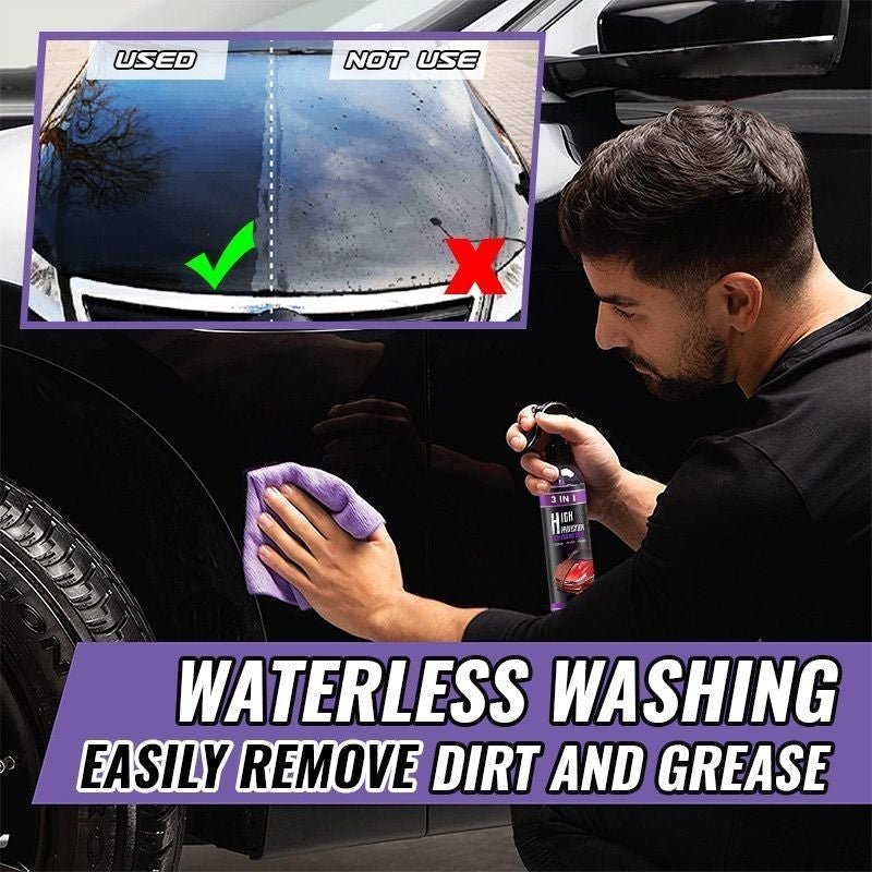 Spray de revêtement pour carrosserie automobile 3-en-1, sans eau, 30ml 100ml, protection, brillance, élimination des rayures, lavage et entretien automobile | Sansoti