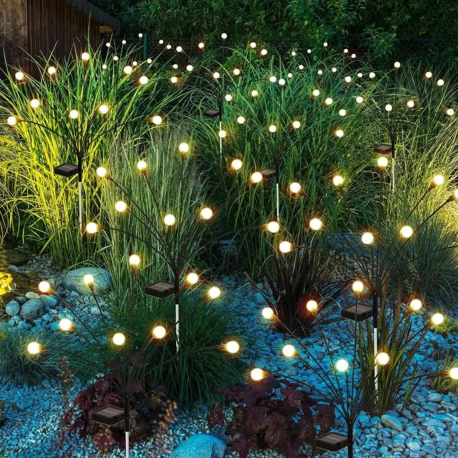 Glühwürmchen Gartenlampe Solar 20 LED Warmweiß Außenleuchte | Restfield