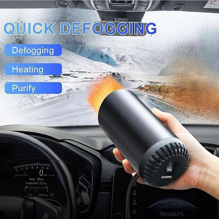 Auto Verwarming Bekerhouder 12V 150W – Compacte Voertuigkachel met 360° Draaibare Luchtstroom voor Snelle Opwarming en Ruitontdooiing | Sansoti
