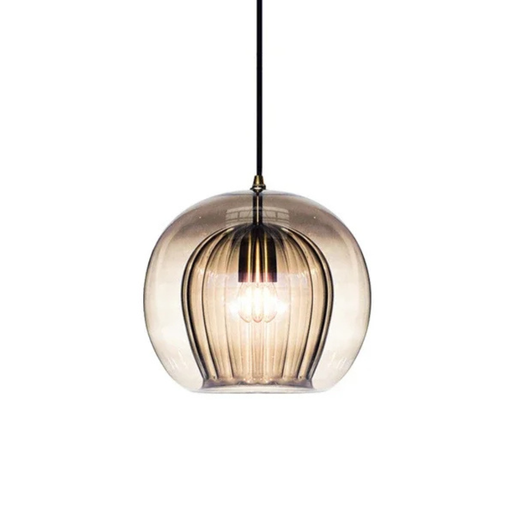 Hira glazen hanglamp E14 transparant keukeneiland eettafel moderne verlichting design lamp bar keuken verlichting | Sansoti