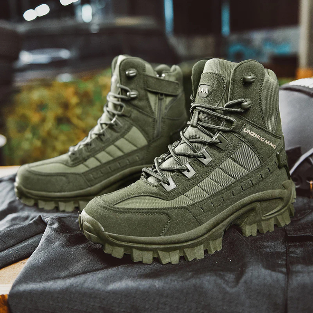 Heren Tactische Winterlaarzen met Antislip Profiel Warme Voering Outdoor Wandelen Werk Stevige Pasvorm | Sansoti