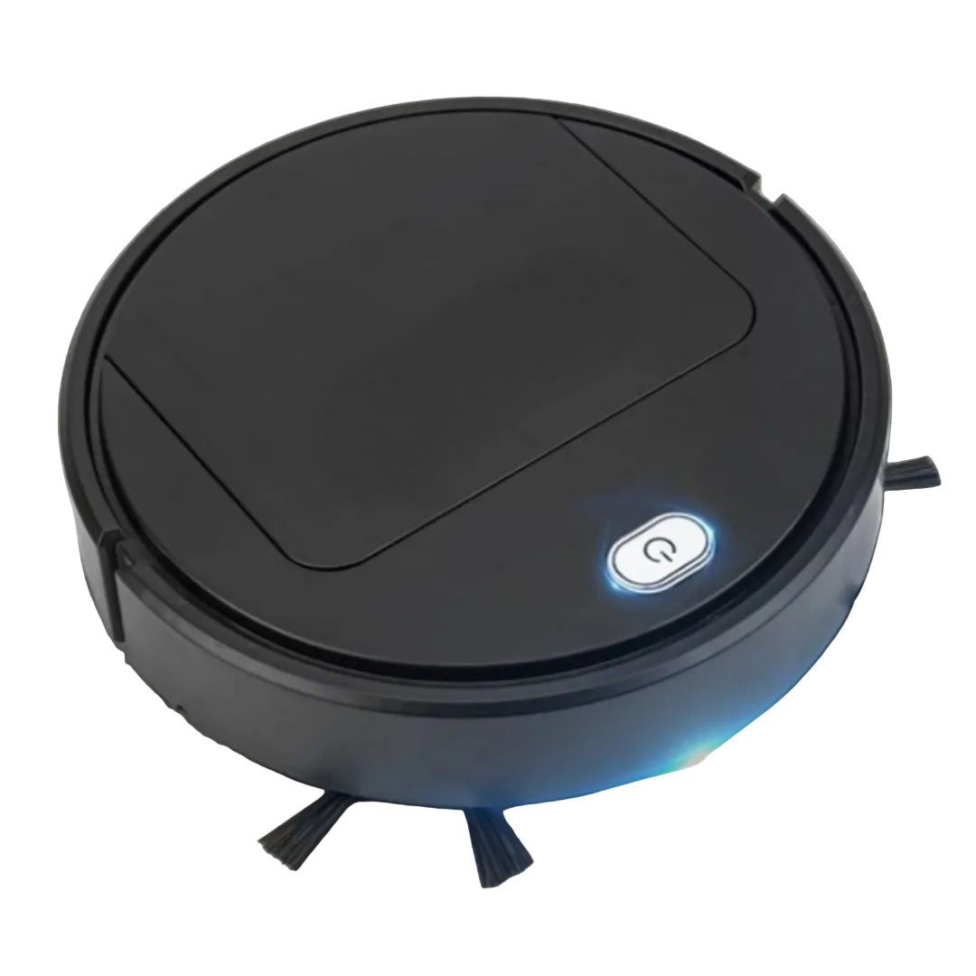 Robotstofzuiger met Dweilfunctie Zwart Wit voor Harde Vloeren Tapijt Dierenharen Stil Compact Design | Sansoti
