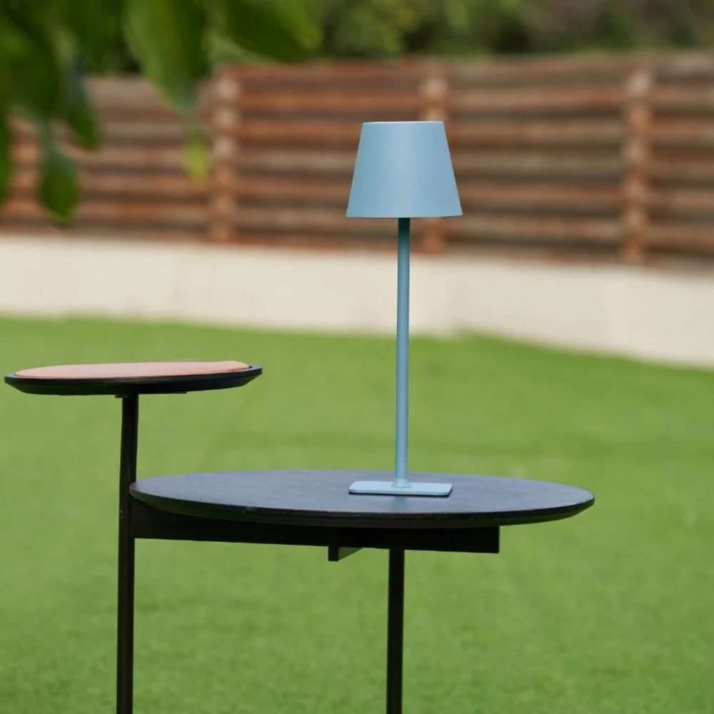 Wireless Table Lamp Dimmable Rechargeable 38cm Metal LED Touch Indoor Outdoor IP54 Waterproof Ambient Lighting | Sansoti