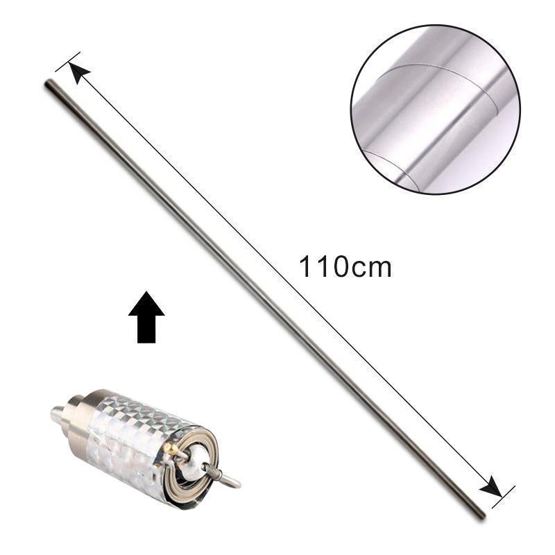Extendable Metal Rod 110 cm - Multifunctional Telescopic Stainless Steel Rod for Self-Defense and Entertainment | Sansoti