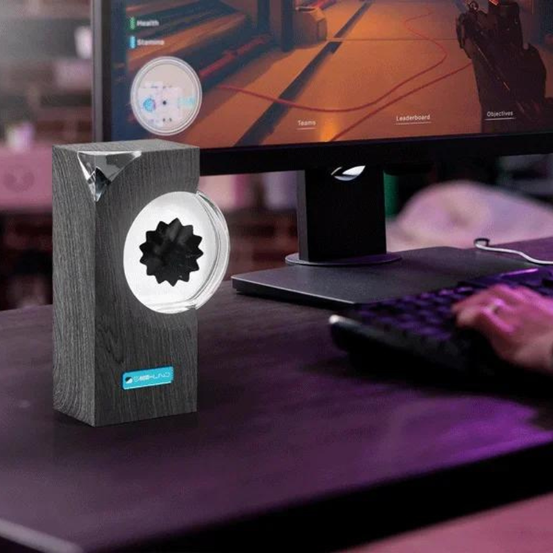Ferrofluid Muziekvisualizer met LED-verlichting | Magnetische Vloeistof Kunstinstallatie | USB-aangedreven Sculptuur | Sansoti