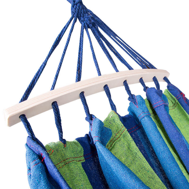 Hängematte Baumwolle Polyester 200x150cm Tragbar Innen Außen Camping Garten 200kg