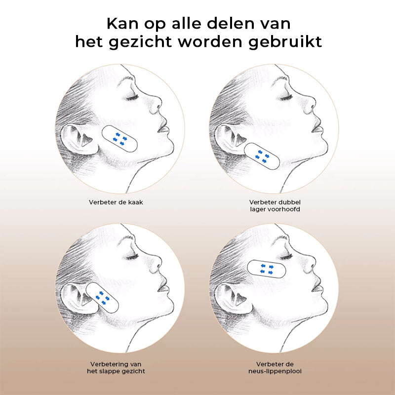 Onzichtbare Face Lift Tape 40 Stuks – Huidvriendelijke Gezichtslifting Strips Anti-Rimpel Huidversteviging V-Vorm Contouring voor Natuurlijke Lift | Sansoti