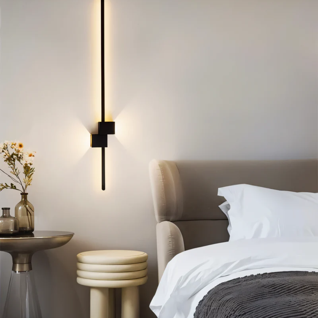 LED-Wandleuchte Modern Aluminium 62cm Warmweiß Schwarz Weiß Gold | Restfield