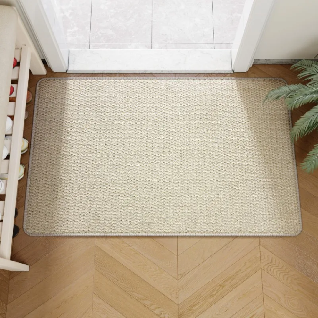 Geflochtene Fußmatte Rutschfest in Jute-Optik Innen- und Außenbereich Flur Eingangsbereich Terrasse Balkon Veranda Natürlich Stilvoll Langlebig | Sansoti