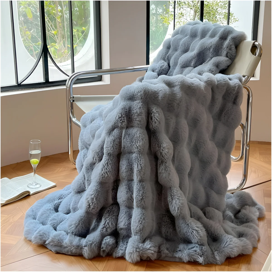 Plaid en polyester, couverture d’hiver - couverture multicouche douce en polaire pour canapé et lit - lavable en machine, confortable et chaude | Sansoti