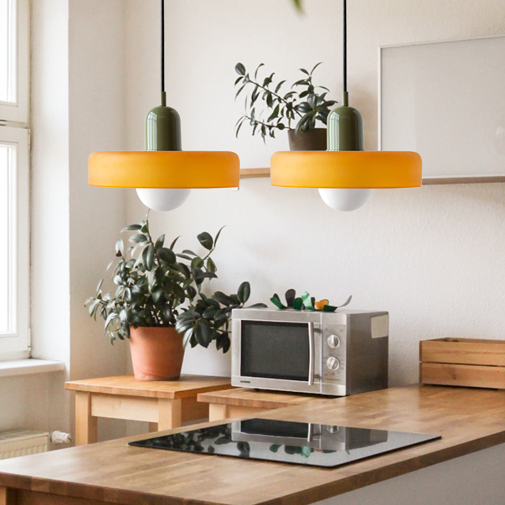 Luccon Doppelte Hängeleuchte Glas G9 35 cm Modern Esstisch Wohnzimmer Design Beleuchtung | Restfield