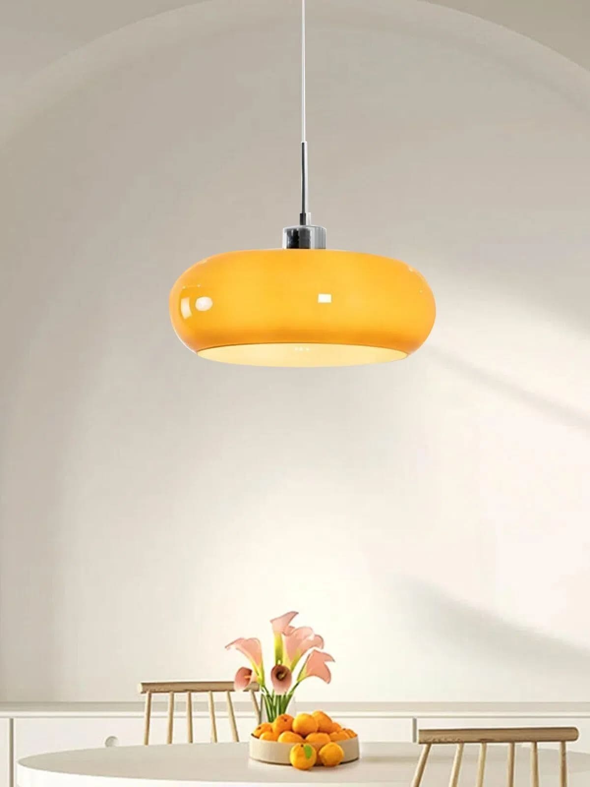 Bauhaus Glazen Hanglamp Metaal 11cm Nordic Design Eetkamer Keuken | Sansoti