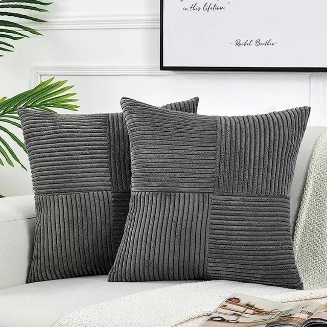 Samt-Zierkissen 45x45 cm mit Reißverschluss für Sofa und Bett Dekoratives Kissen Wohnzimmer Schlafzimmer | Sansoti