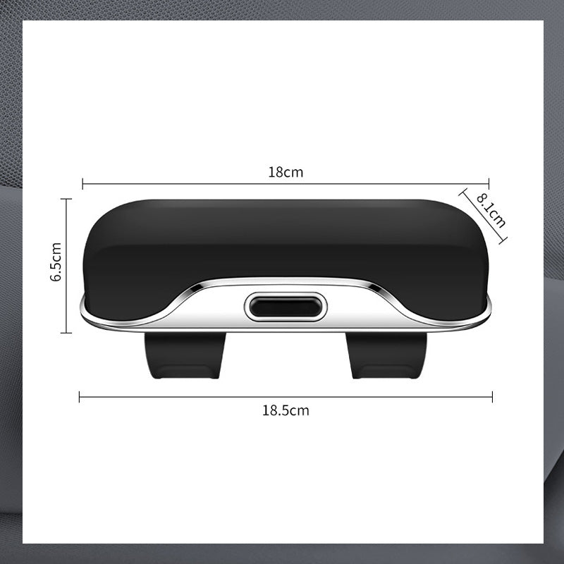 Brillenhouder Auto Zonneklep Universeel met Veilige Clip Zwart Grijs Bruin Beige voor Zonnebril Leesbril Opbergen Onderweg Bescherming | Sansoti
