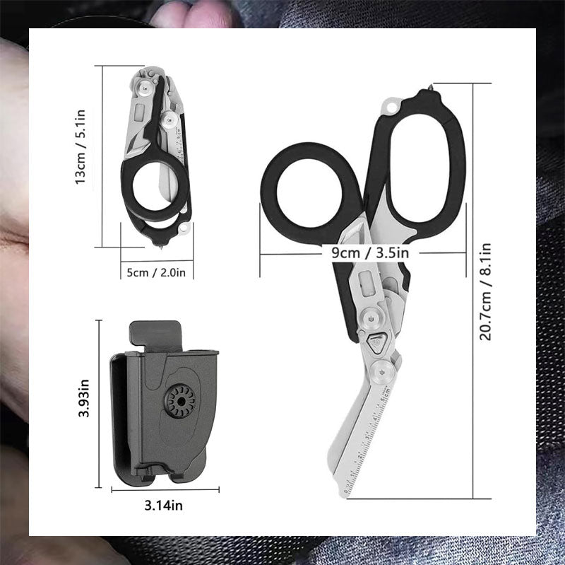 Multifunctionele Vouwbare Tactische Tang voor Outdoor & Nood | Roestvrij Staal | Sansoti